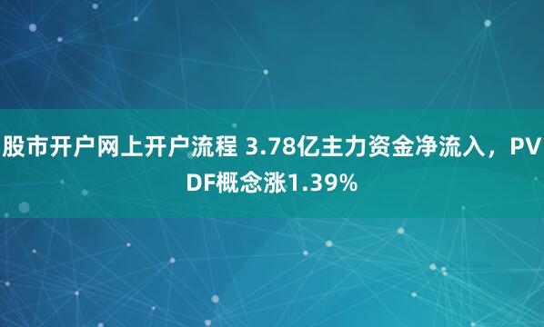 股市开户网上开户流程 3.78亿主力资金净流入，PVDF概念涨1.39%